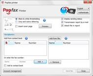 Popfax-printer screenshot